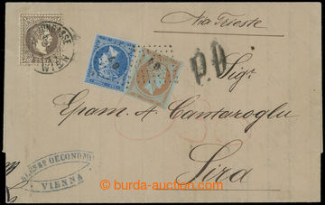 210154 - 1867 letter with Franz Joseph I. 25 Kreuzer rough print brow