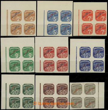 210194 - 1939 Sy.NV1-9, kompletní série 8 rohových a 1 krajového 