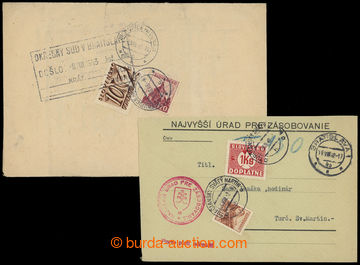 210245 - 1942-1943 nevyplacený úřední dopis, DR BRATISLAVA 1/ 19.