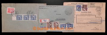 210247 - 1942-1945 comp. 3 pcs of letters with mixed frankings postag