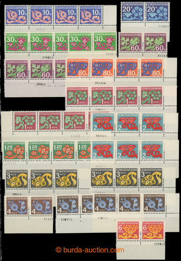 210335 - 1971 DATA TISKU / collection marginal horiz. 4-pásek and pa