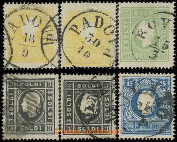 210411 - 1858 Ferch.6 I. + II., 7I+II, 8II, 11I, Franz Joseph I. comp