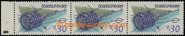 210429 - 1973 Pof.2021 plate variety, Vesmír 30h, L marginal strip-o