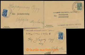 210525 - 1945-1946 STAVIČOVO, ČINAĎOVO, TARNOVCE   comp. 3 pcs of 