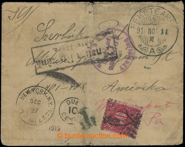 210541 - 1919 RUMUNSKÁ OCCUPATION / unpaid letter sent from Černéh