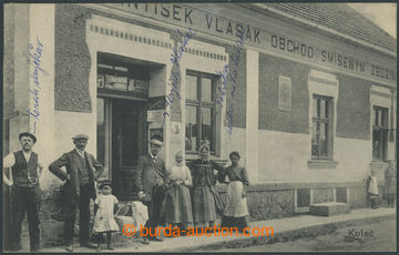 210706 - 1908 KOLEČ - Fr. Vlasák obchod se smíšeným zbožím, č