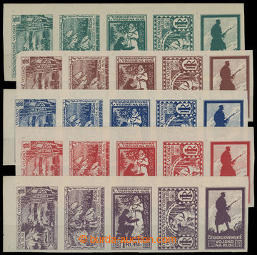 210781 - 1919 Design on/for Charitable stamps stamp., complete set 25