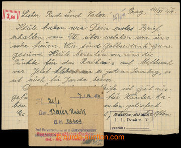 210786 - 1944 KT DACHAU / propouštěcí karta vězně KT do pracovn�