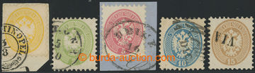 210849 - 1863/64 Ferch.19-23, Eagle 2Sld-15Sld, complete 5th issue; v