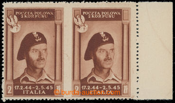 210852 - 1946 Polská polní pošta; Sass.17C, Poczta Polowa 2 Korpus