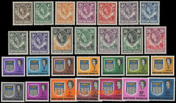 210881 - 1953-1963 SG.61-74, 75-88, 2 série Alžběta II. - Žirafa 