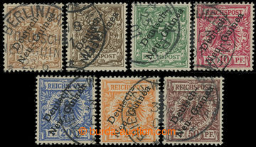 210899 - 1897 DEUTSCH NEUGUINEA / Mi.1a,1bX,2,3b-6, kompletní přeti