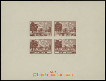 210936 - 1943 Pof.PrA1a, Promotional miniature sheet for Red Cross in