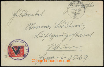 211077 - 1941 NORWEGEN - VIKTORIA  dopis FP zaslaný do Vídně s vyl
