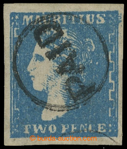 211083 - 1859 SG.43a, Dardenne 2P modrá; bezvadný kus s celým raz.