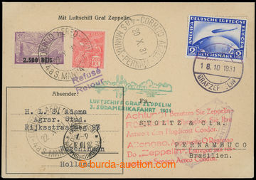 211089 - 1931 3.SAF 1931, Sieger 133D, card with mixed of German-Bras