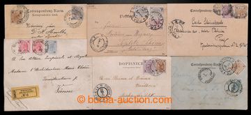 211223 - 1900 6 entires with mixed frankings of Kreuzer + Heller valu