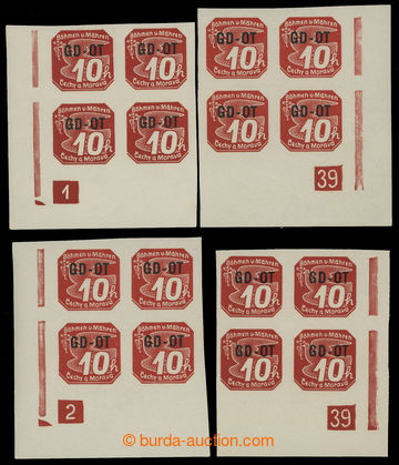 211241 - 1939 Pof.OT1, Zn. for commercial printed matter/-s 10 red, c