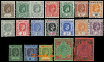 211424 - 1938 SG.95-114, Jiří VI. ¼P - £1; kompletní sé