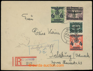 211468 - 1940 GENERALGOUVERNEMENT  R-dopis adresovaný do Salzburku v