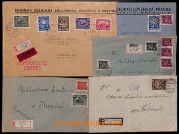 211543 - 1945-196 Bratislava's and Partisan issue, comp. 5 pcs of ent