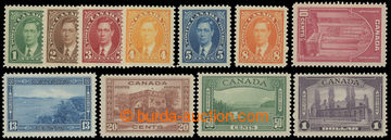 211561 - 1937-1938 SG.357-367, George VI. -  Portrait and Motives 1C 