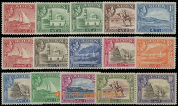 211567 - 1939-1948 SG.16-27, 16a, George VI. ½A - 10R; complete 