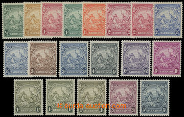 211584 - 1938-1947 SG.248-256a, Alegorie ½P - 5Sh; kompletní s