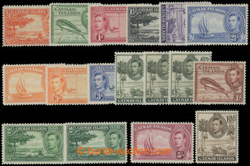 211605 - 1938-1948 SG.115-126, George VI. Motives ¼P - 10Sh, com