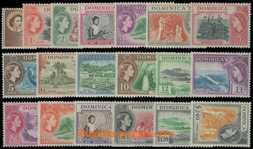 211612 - 1954-1962 SG.140-158, Elizabeth II. Motives ½C - $2,40;