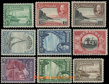 211620 - 1936-1947 SG.98-106, George V. ½P - 1Sh6P; complete set