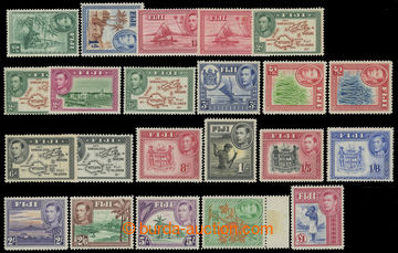 211654 - 1938-1955 SG.249-266b, George VI. - Motives; complete set of