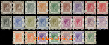 211661 - 1938-1952 SG.140-162, Jiří VI. 1C - $10; kompletní dlouh�