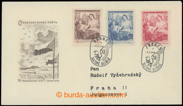 211681 - 1948 XI. Sokol festival Pof.467-469, envelope with wrong mou