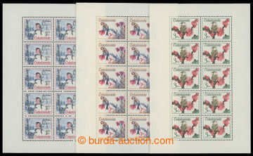 211709 - 1972 Pof.2001-2003, Ptáci; kompletní série 10-bloků; sv