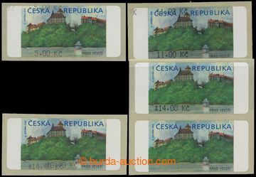 211729 - 2000 Pof.AT1, Veveří (castle), comp. 4 pcs of stamp. with 