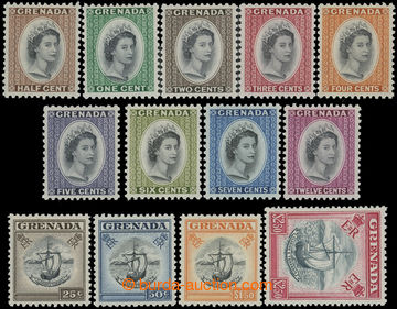 211742 - 1953-1959 SG.192-204, Elizabeth II. - Portrait and ships 