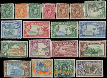 211744 - 1938-1952 SG.121-133a, Jiří VI. - Motivy ½P - £1, komple