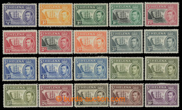 211762 - 1939-1944 SG.131-140, Jiří VI. Znak kolonie ½P - 10Sh; ko