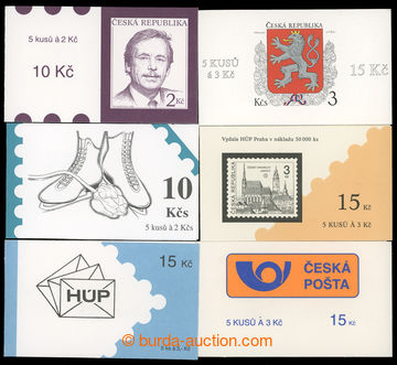 211791 - 1993 ZS1-4, 6-7, comp. 6 pcs of stamp booklets; kat.3.090Kč