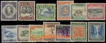 211814 - 1938-1950 SG.75-77, 113-122, George VI. 1Sh - 3Sh + Landscap