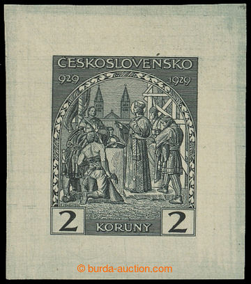 211907 - 1929 ZT  Pof.245, Sv. Václav 2Kč, zkusmý tisk - otisk def