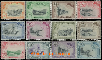 211959 - 1956 SG.53-64, SG.53-64, Alžběta II. ½P - £1; kompletní