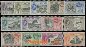 211962 - 1956 SG.210-222, Elizabeth II. - Motives ½d-£1; complete s