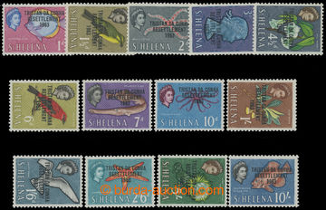 211968 - 1963 SG.55-67, přetiskové Sv. Helena - Alžběta II. 1d-10Sh;
