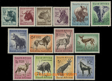 212035 - 1954 SG.151-164, Zvířata ½d-10Sh, kompletní série; po n
