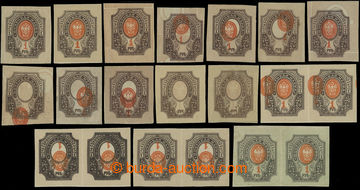 212036 - 1910- Mi.77, Coat of arms 1R, specialized selection of 12 st