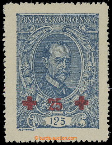 212068 -  Pof.172 II, T. G. Masaryk 125h blue, type II with plate var