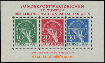 212095 - 1949 Mi.Bl.1, miniature sheet Berlin Relief Fund, size 110x6