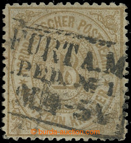 212249 - 1869 Mi.23, 18Kr olive-brown, part of frame CDS; thin place 